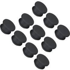 Black Plugs Uxcell Silicone Snap In Locking Hole Plugs 13.5mm 10 pcs