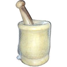Brown Presses & Mashers Concept4u Wooden Khal Batta Grinder Pestle & Mortar