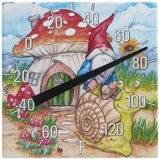Thermometers & Weather Stations Taylor Gnome Garden Ceramic Tabletop Thermometer 8 Inch