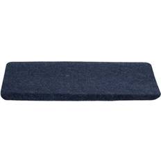 Blue Stair Carpets 17 Stories Jalesa Stair Tread Rectangular 24.5cm x 65cm Blue