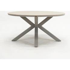 Tuintafels Garden Impressions Edison Tafel Ø148 cm Taupe Teak