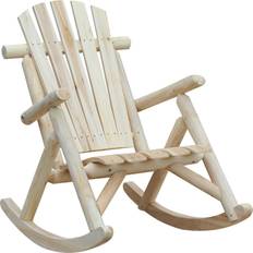 Legno Sedie a Dondolo da Esterno Sedia a Dondolo da Giardino Legno 66x96x98 cm Vermont