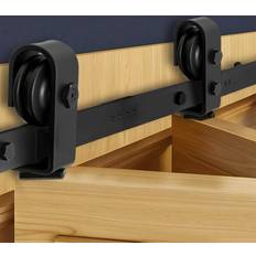 VEVOR Bi-Folding Sliding Barn Door Hardware Track Kit 36" for Two 16" Doors