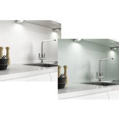 Alusplash 900 x 800mm Double Sided Splashback Ice White Ocean Wave Splash Guard