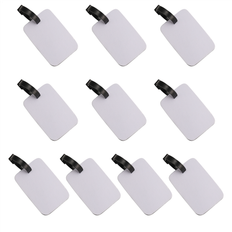 White Luggage Tags Sans Marque Sublimation Blank Luggage Tags White