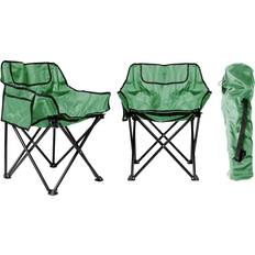 Premium Folding Camping Chairs Pack 2