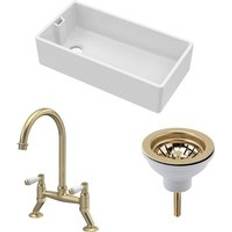 Balterley Fireclay Kitchen Bundle Single Bowl Belfast Sink