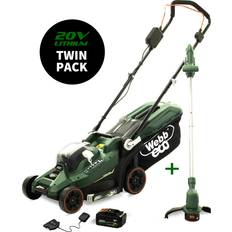 Webb Battery Powered Mowers Webb Eco WEV20LM33LT25B4 20V 33cm Cordless Lawnmower Battery Powered Mower