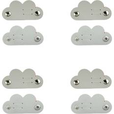 4-Pack Läderkabelorganisatör Med Snäpplås Grå