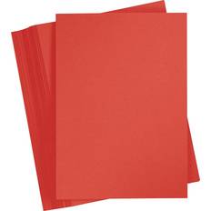 A4 Silke- & Crepepapir Creativ Company Karton A4 Ark 210x297 Mm 180 G Rød 100 Stk