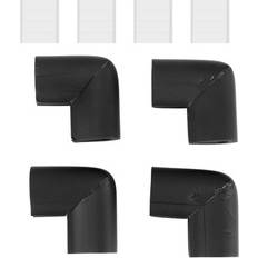 Black Latches, Stops & Locks Sodial 4pcs Bumper Corner Protectors J9V85013