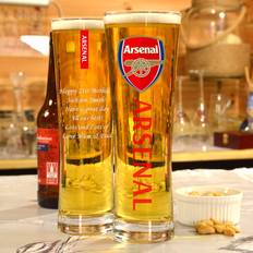 Personalised Arsenal Peroni Gifts Beer Glass