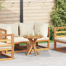 Outdoor Coffee Tables vidaXL Garden Coffee Table Ø55x51 cm Solid Wood Teak