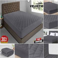 Grey Mattress Covers Gaveno Cavailia Quilted Protector Luxury Topper Charcoal Mattress Cover Grey
