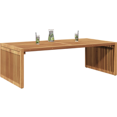 vidaXL Havemøbel Bord 110x55x35.5 cm Massivt Teaktræ Sidebord