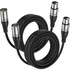 XLR Microphone Cable 5M 2 Pack