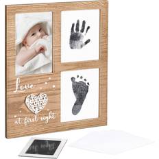 Hand- & Fußabdrücke Navaris Bilderrahmen Baby Handabdruck Fußabdruck 30x25x24cm