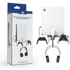 PS5 Wall Mount Bracket Charging Cable Set