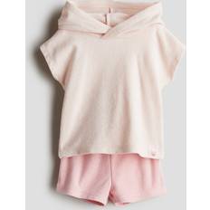 H&M Baby Lyserød 2-delt sæt frotté