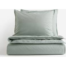 H&M Washed Duvet Cover Green (200x200cm)