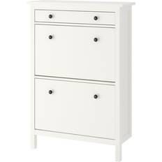 IKEA HEMNES 2 Compartments White Skoställ 89x127cm