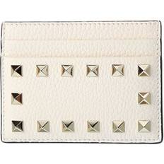 Rockstud Grainy Leather Card Holder