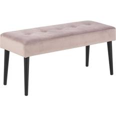 Sittbänkar på rea AC Design Furniture Gloria Dusky Pink/Black Sittbänk 95x45cm