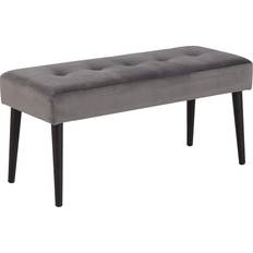 AC Design Furniture Gloria Dark Grey/Black Sittbänk 95x45cm