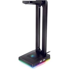 Gaming Accessories Greenzech RGB Headphones Stand 3.5mm AUX 2 USB