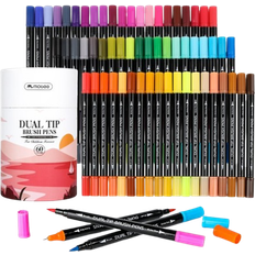 Multifarvet Pensler Mobee Dual Tip Brushpens 60-pack