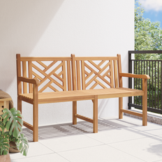 Garden & Outdoor Furniture vidaXL Brown 150 x 60 x 90 cm Solid Teak Wood Garden Bench