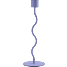 Lila Ljusstakar Cooee Design Curved Dark Lilac Ljusstake 23cm