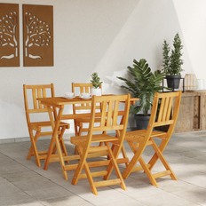 Garden & Outdoor Furniture vidaXL Folding Garden Chairs 4 Pcs 36x46x86 cm