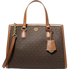 Michael Kors Chantal Medium Logo Satchel - Brn/Acorn
