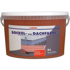 Malerfarbe Wilckens Wilckens 5 l. sockel- dachfarbe, wetterbeständig Putzfassadenfarbe Rot 5L