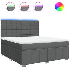vidaXL 3294048 Grey Continental Bed 180x200cm