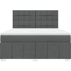 vidaXL 3294048 Grey Continental Bed 180x200cm