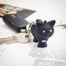 Kikkerland Cat Led Keychain Toy - Carded CDU