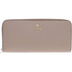 Beige Tegnebøger Furla Uld Wallets Cardholders Læder Camelia Zip - Beige
