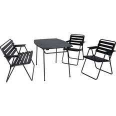 Gråa Matgrupper Utemöbler Varax Retro 403 2 St 305 302 Grå Svart Matgrupp