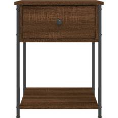 vidaXL 825851 Brown Oak Sängbord 45x44cm