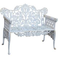 Lounge - Metal Garden Benches Cast Iron 110x56x86 cm With Armrests Garden Bench