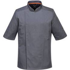 No EN-Certification Work Jackets Portwest Chef's Mesh Air Pro Jacket S/S - Grey