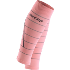 CEP Women Reflective Calf Sleeves - Light Rose/Silver