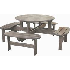 Piknikpöydät Baltic Garden Piknik Pöytäryhmä Rondo 199 cm Harmaa