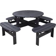 Piknikpöydät Baltic Garden Piknik Pöytä Rondo Kahvi 199 cm