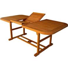 Tavoli da Bistrot da Esterno Tavolo Rettangolare Allungabile Legno Acacia 150x90 cm