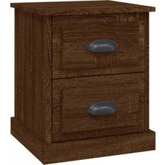 vidaXL 816158 Brown Oak Sängbord 39x39cm
