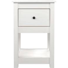 vidaXL 821731 White Bedside Table 30x40cm