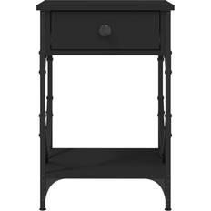 vidaXL 826335 Black Sängbord 42x40cm